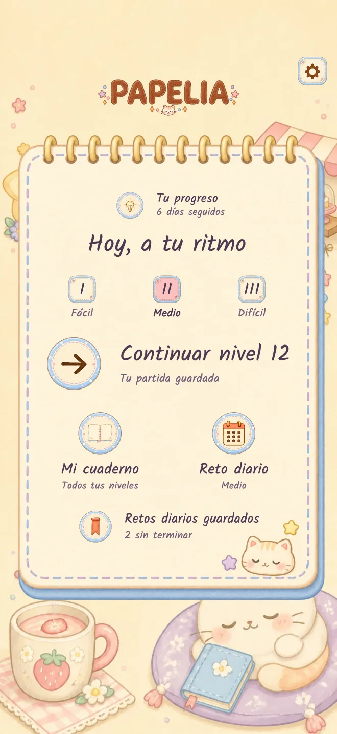 Pantalla del juego Papelia: JUEGA A TU RITMO